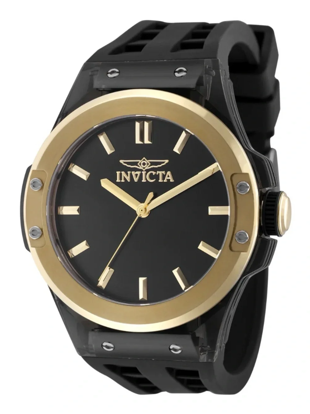 Beautiful Black and Gold Invicta Sea Base Siphon Men's Watch - 45mm